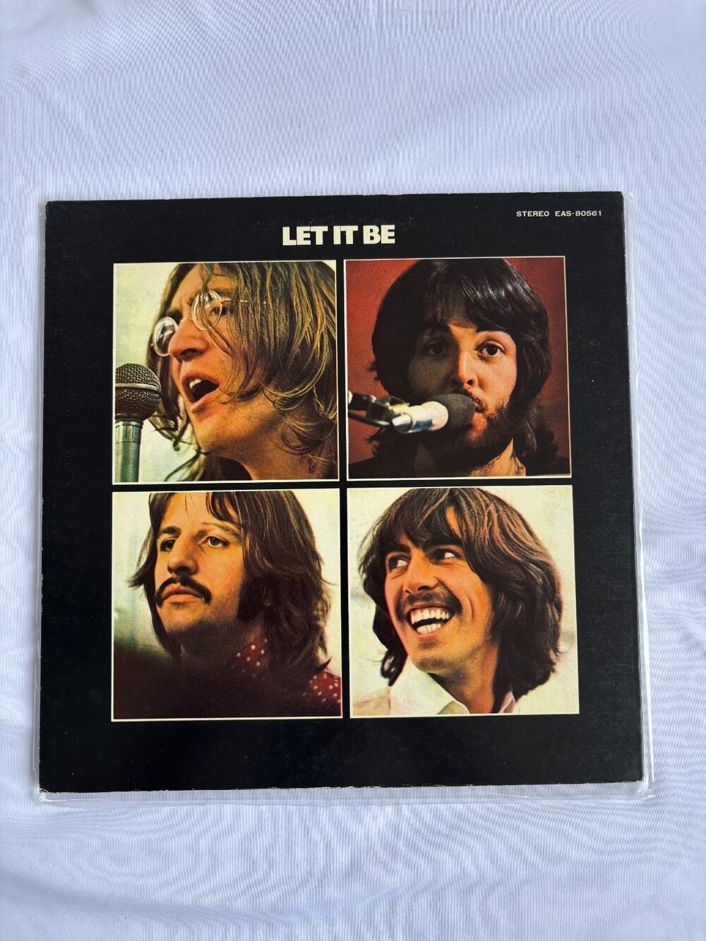 The Beatles Let It Be LP Vinyl Record Japanese Insert Apple Records EAS-80561